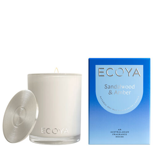 ECOYA Sandalwood & Amber Madison Candle 400g